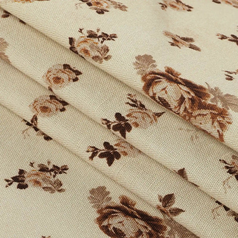 MS. MAVERICK MUSE x TWOPAGES Pastoral Printed Linen Cotton Pleated Curtains
