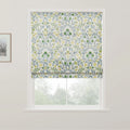 Holly Botanical Boho No-Drill Flat Fold Roman Blind Cordless