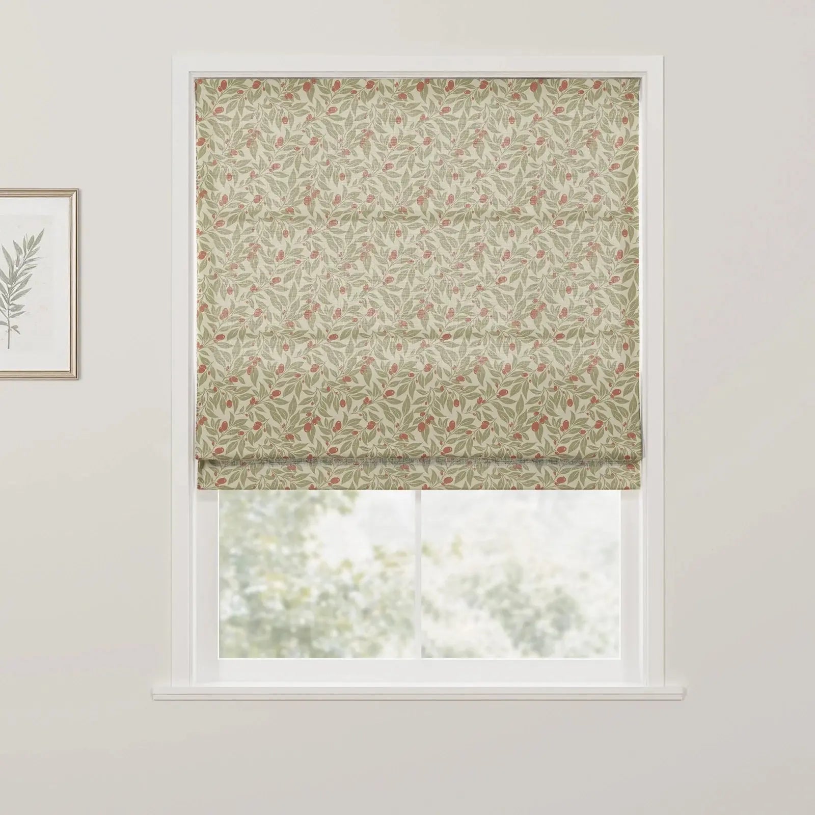 Sabrina Ramkhelawan Canyon Grove Cotton Roman Shade Cordless- SR-O1 Sage Clay-TWOPAGES