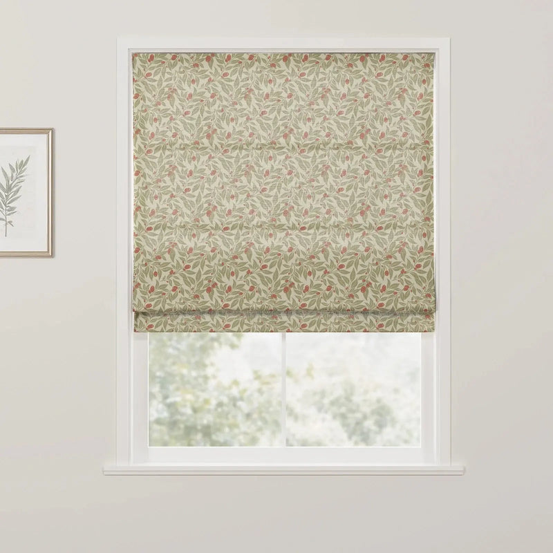 Sabrina Ramkhelawan Canyon Grove Cotton Roman Shade Cordless- SR-O1 Sage Clay-TWOPAGES