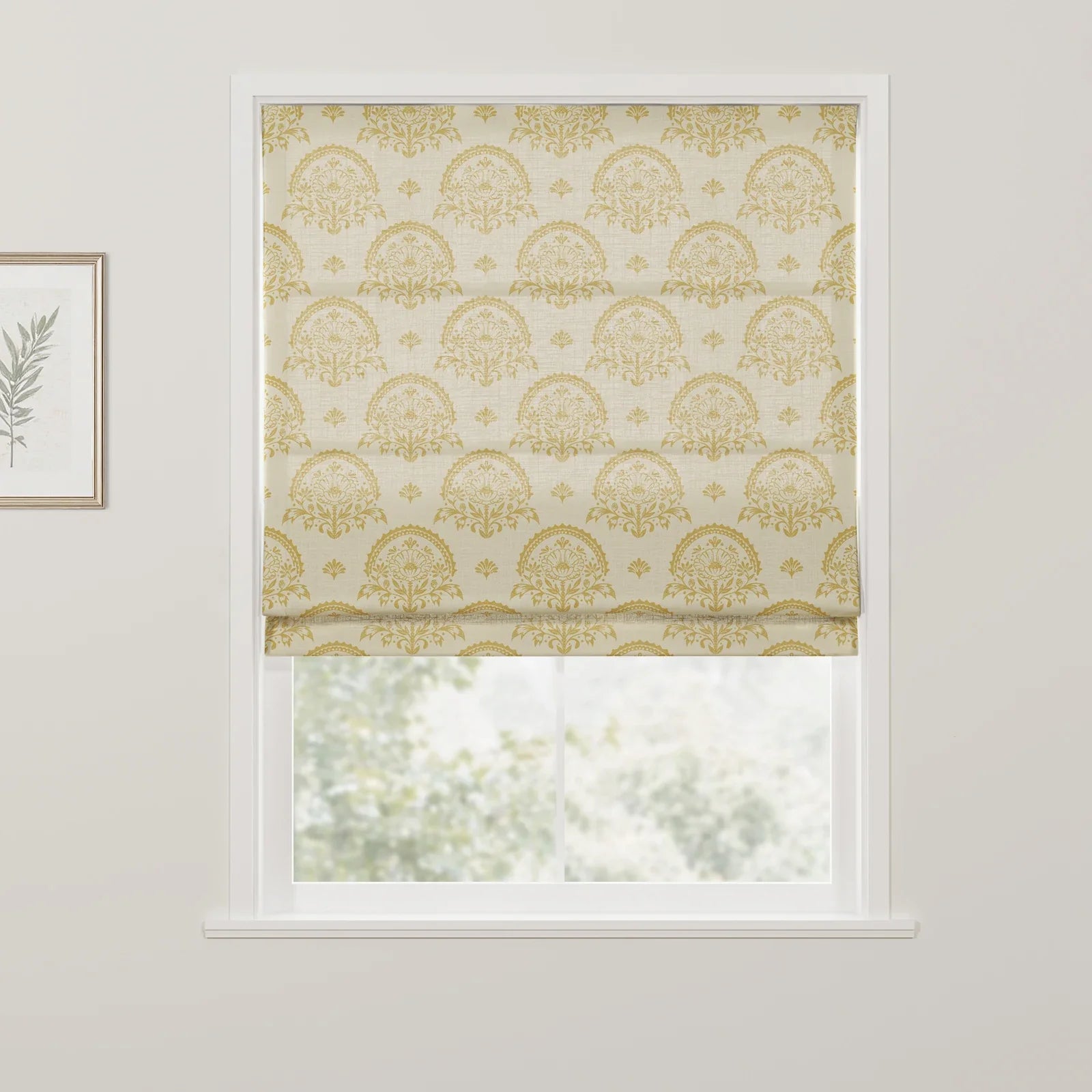 Sabrina Ramkhelawan Canyon Grove Cotton Roman Shade Cordless- SR-S1 Amber Beige-TWOPAGES