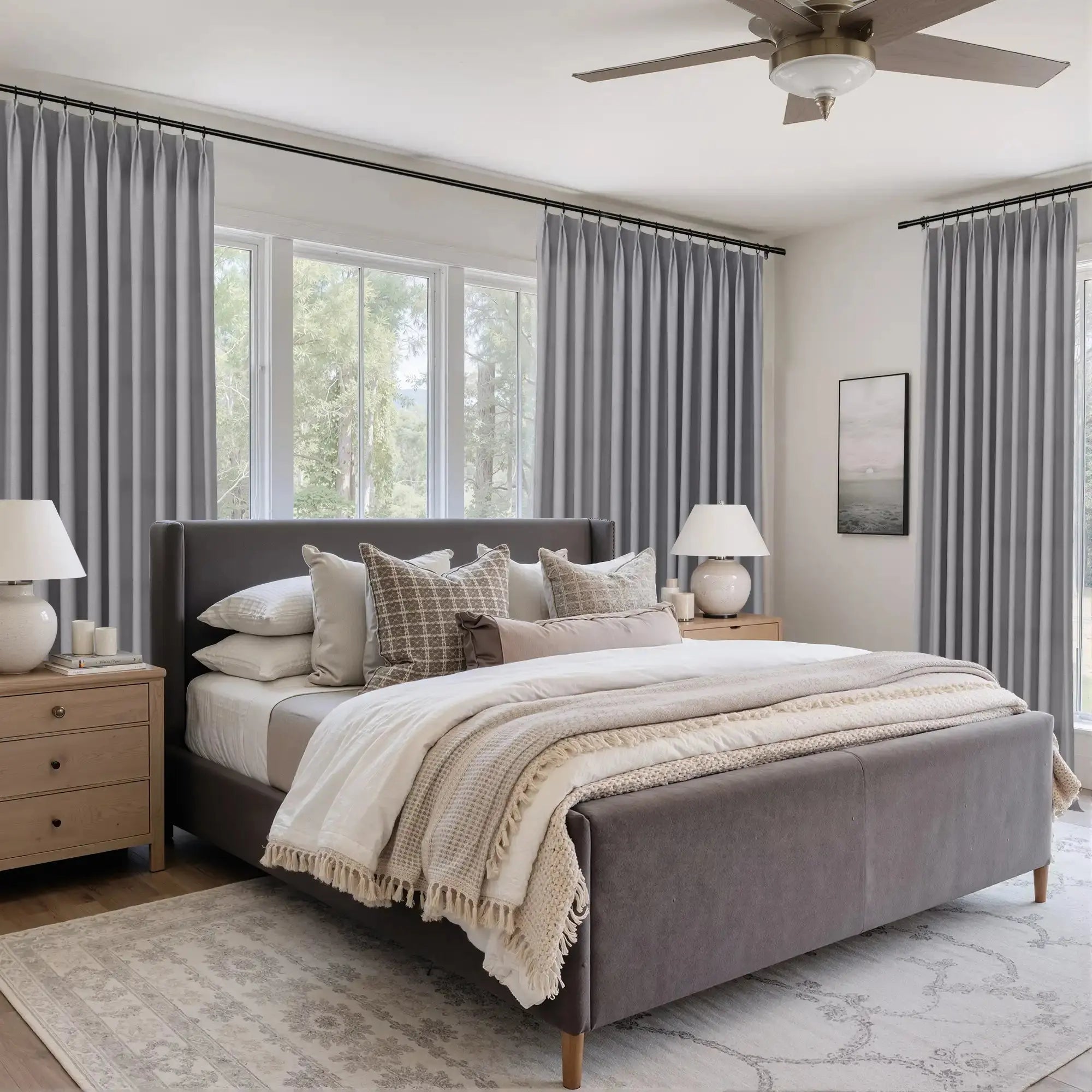 Karin Pure Wool Curtain Pleated -TWOPAGES