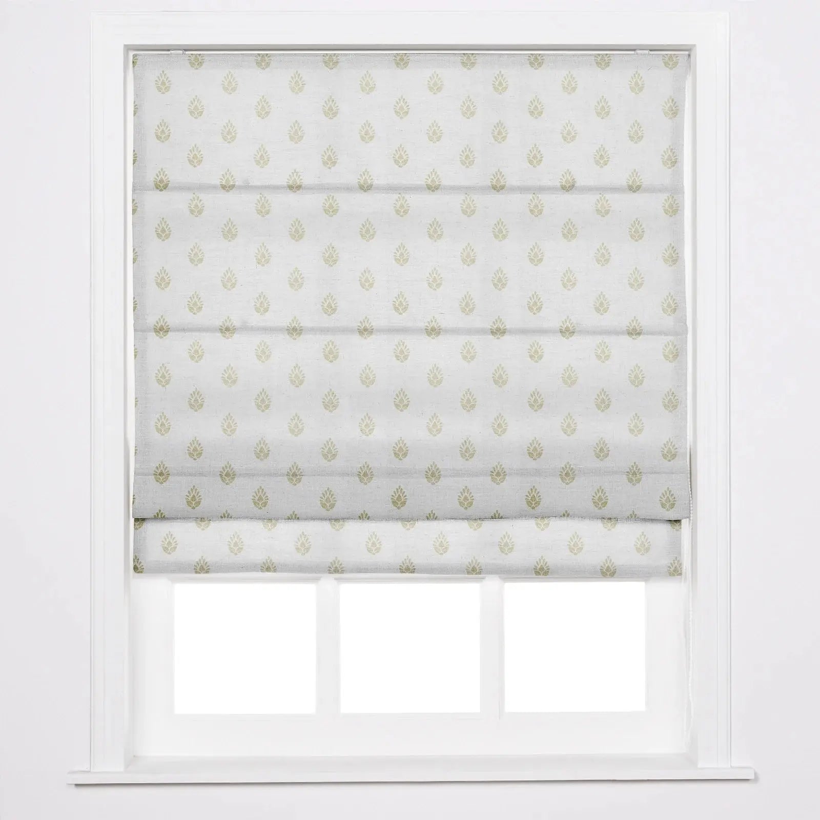 Stefana Silber Printed Roman Blind Cord Lift?-TWOPAGES