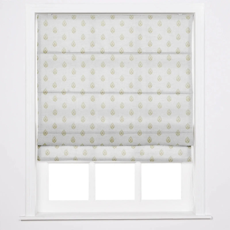 Stefana Silber Printed Roman Blind Cord Lift?-TWOPAGES