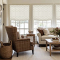 Isabella Cotton Relaxed Roman Shades Cord Lift -TWOPAGES