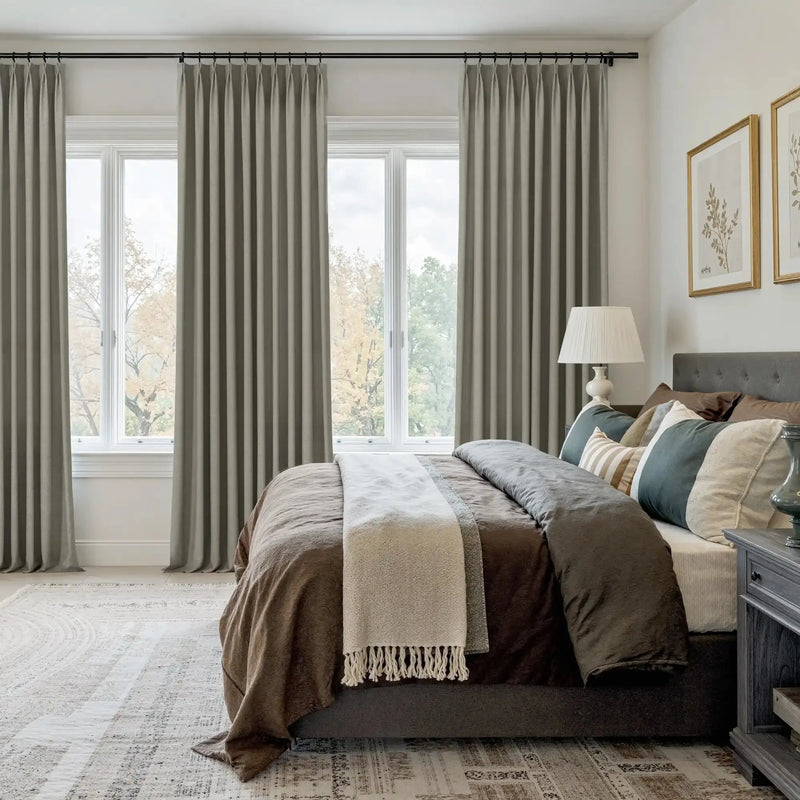 Karin Pure Wool Curtain Pleated -TWOPAGES