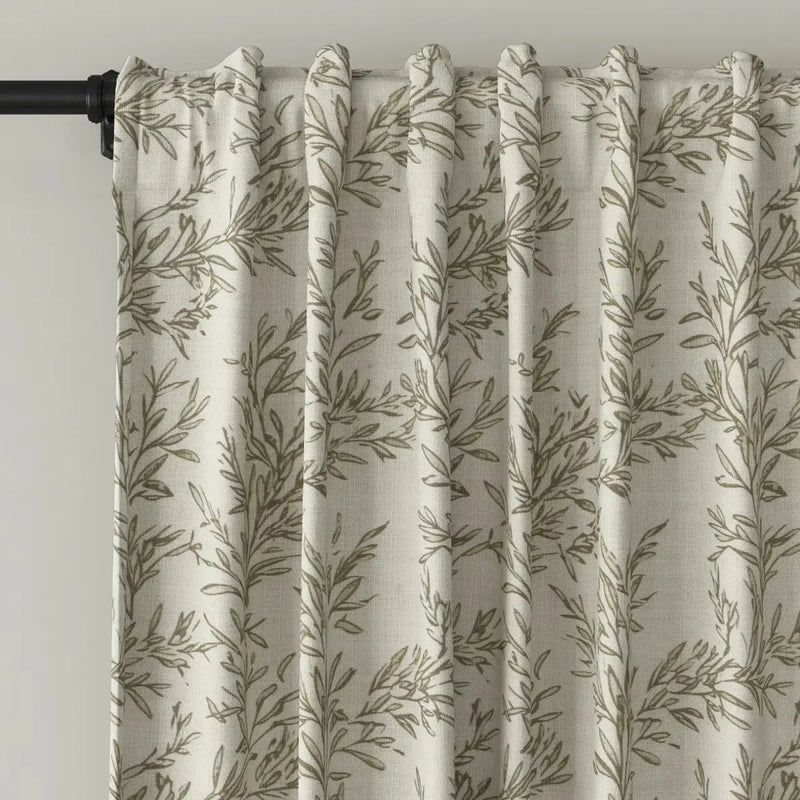 Sara Le Print Linen Drapery Soft Top -TWOPAGES