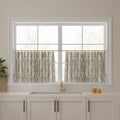 Sara Le Print Linen Pleated Cafe Curtains?-TWOPAGES