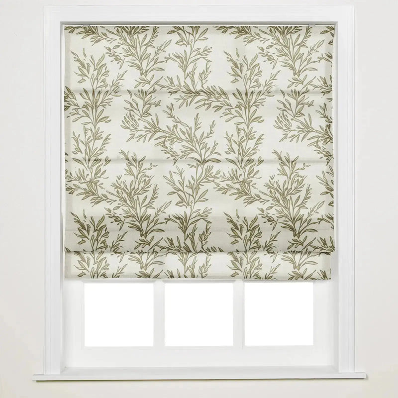 Sara Le Printed Roman Shade Cordless -TWOPAGES