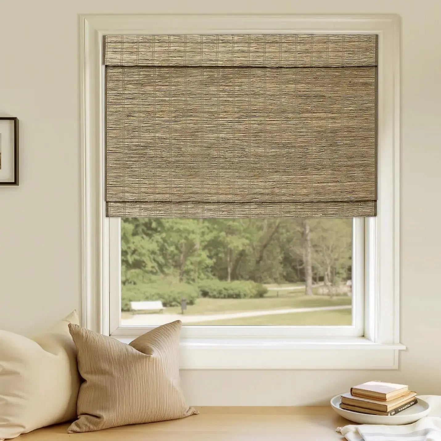 Rae Natural Ramie Jute Woven Wood Blinds - Series M?-TWOPAGES CURTAINS