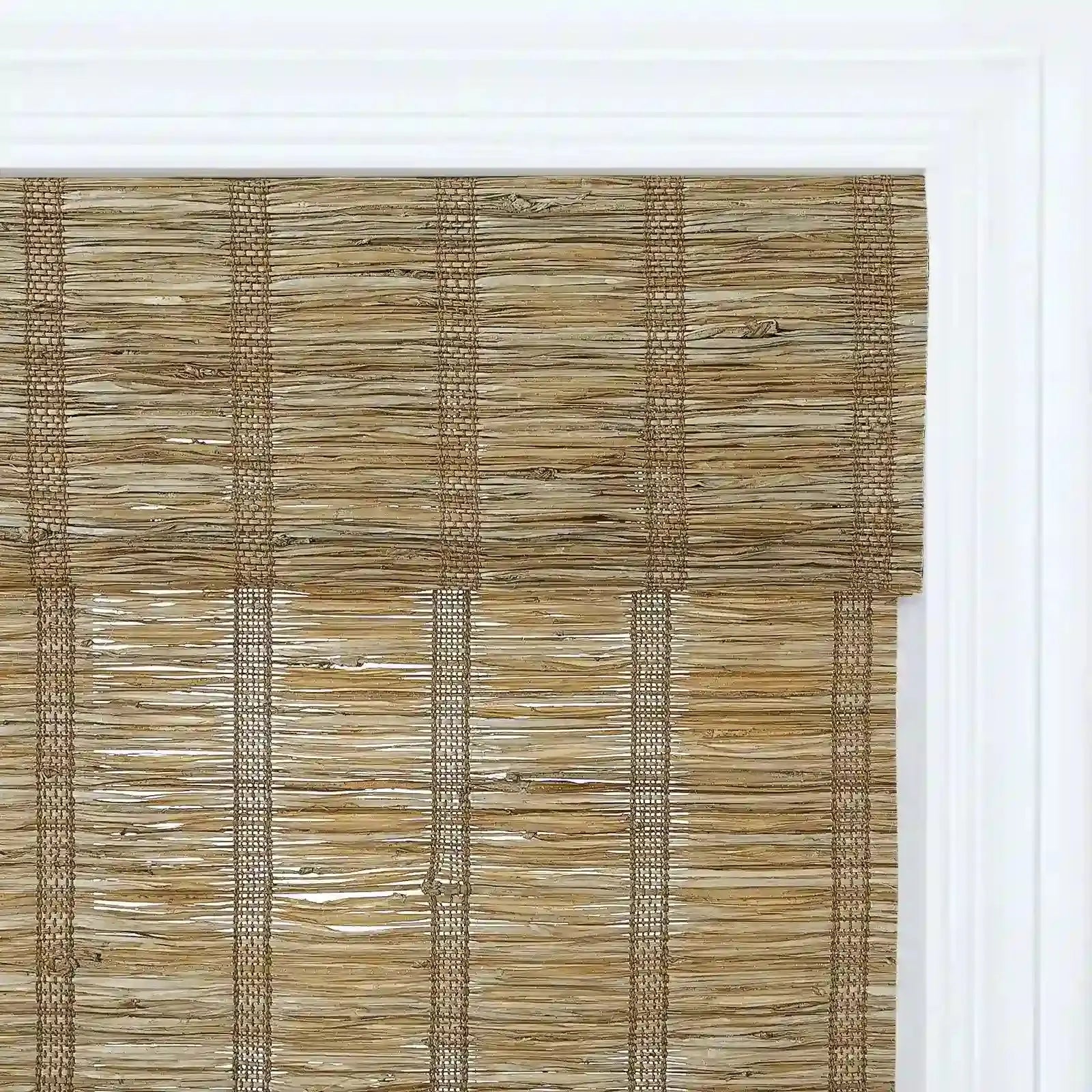 Rae Natural Ramie Jute Woven Wood Blinds - Series M?-TWOPAGES CURTAINS