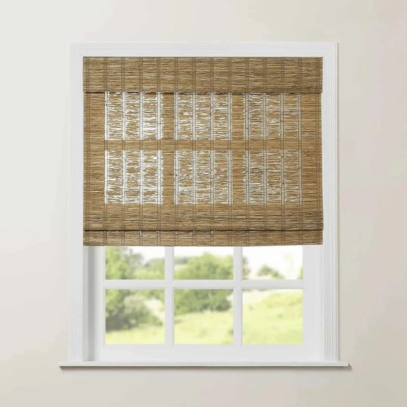 Rae Natural Ramie Jute Woven Wood Blinds - Series M?-TWOPAGES CURTAINS