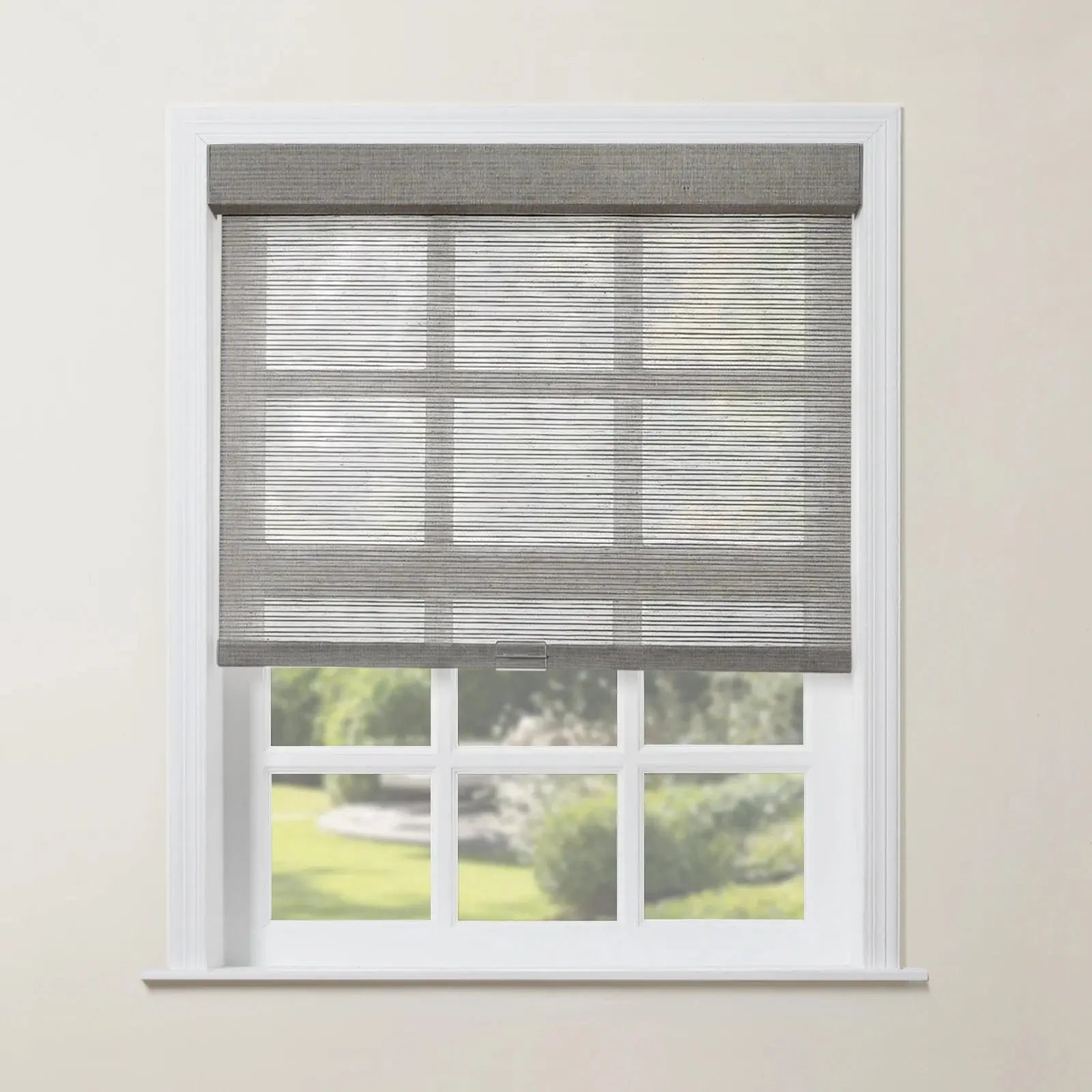 Rae Natural Jute Woven Wood Roller Blinds Cordless-?-TWOPAGES