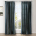 Amy Switzer Printed Velvet Pleated Drapery -TWOPAGES