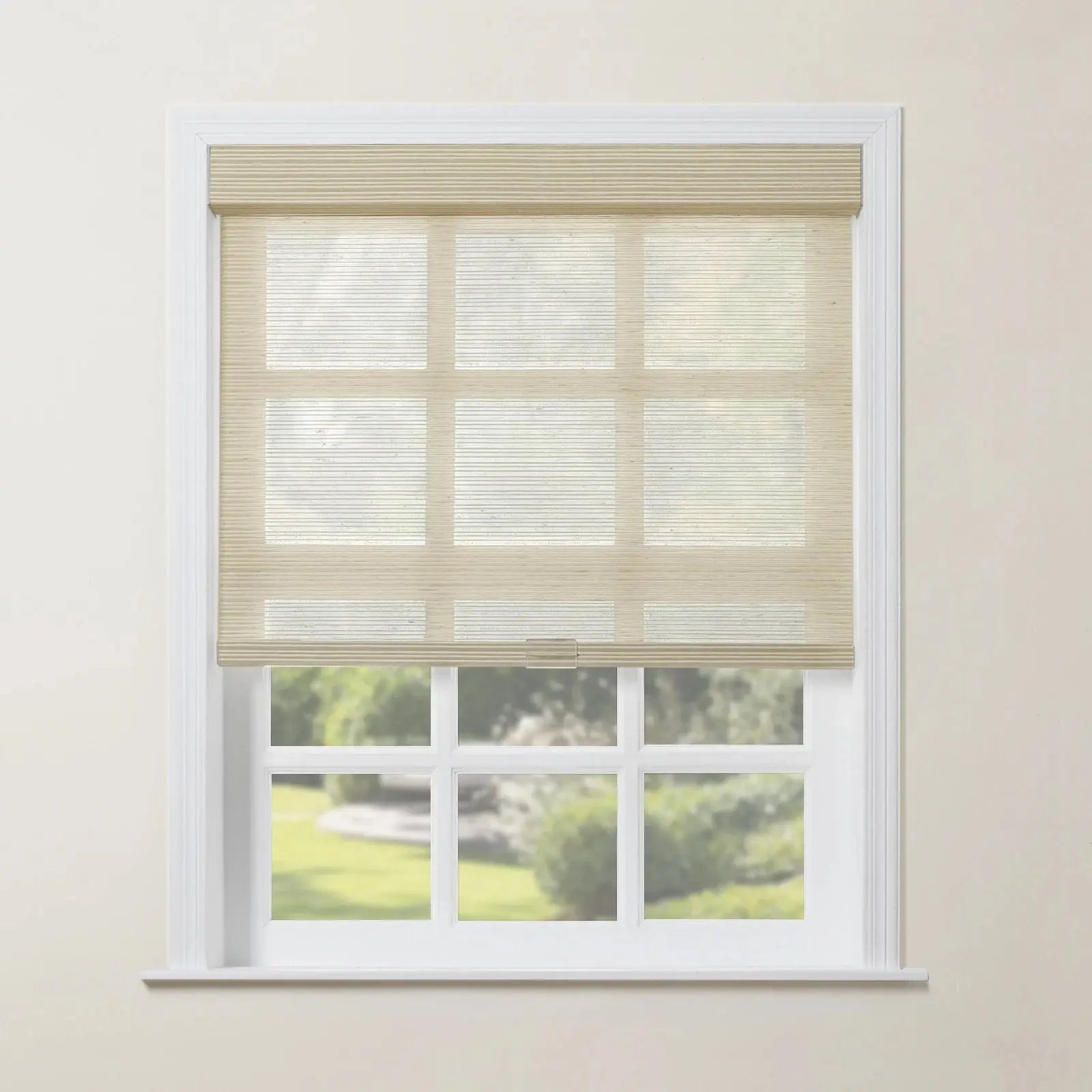 Rae Natural Jute Woven Wood Roller Blinds Cordless-?-TWOPAGES