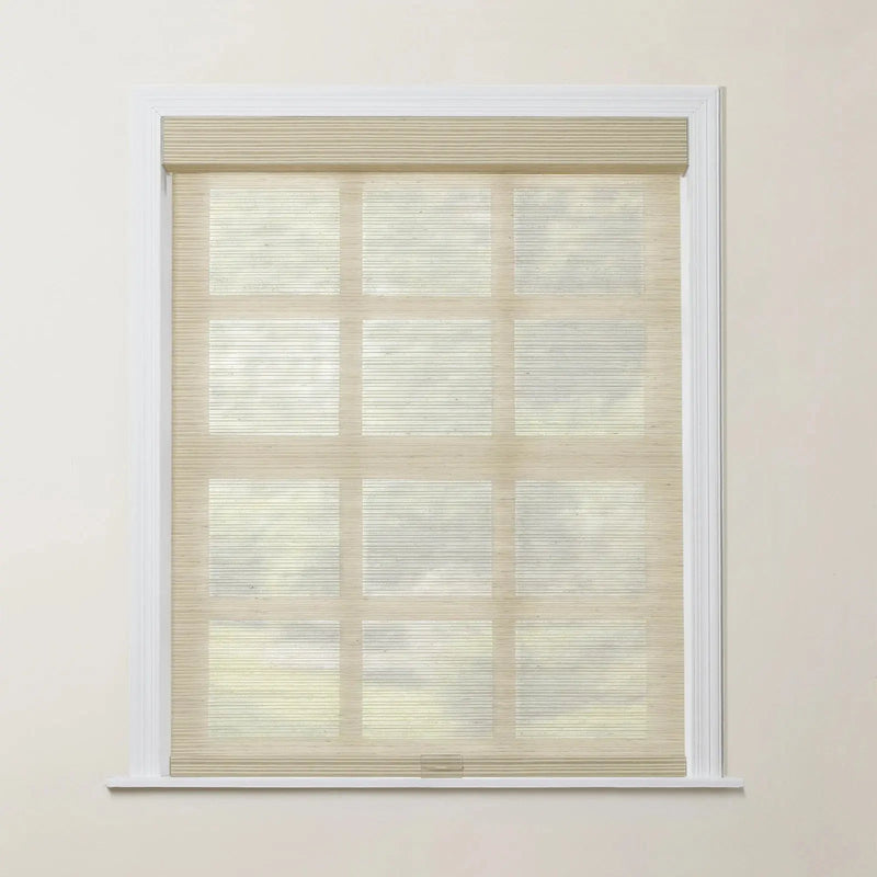 Rae Natural Jute Woven Wood Roller Blinds Cordless-?-TWOPAGES