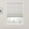 Holly Botanical Boho No-Drill Flat Fold Roman Blind Cordless