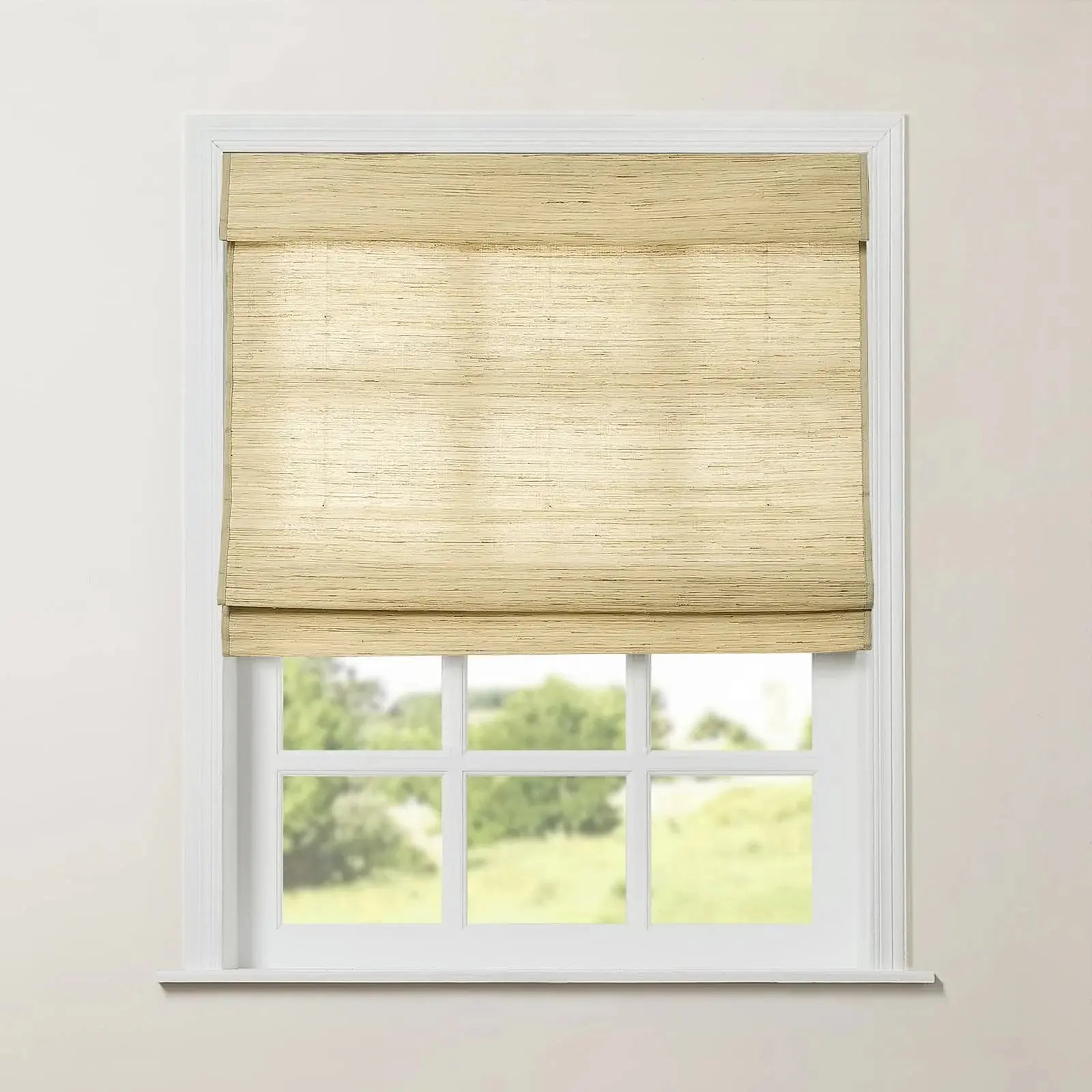 Rae Natural Ramie Jute Woven Wood Blinds - Series M?-TWOPAGES CURTAINS