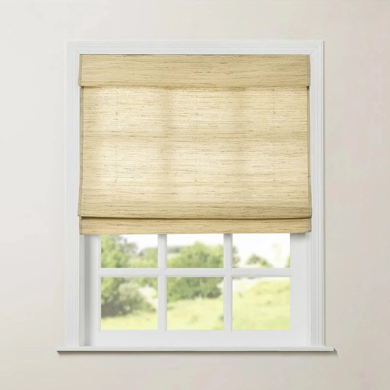 Rae Natural Ramie Jute Woven Wood Blinds - Series M?-TWOPAGES CURTAINS
