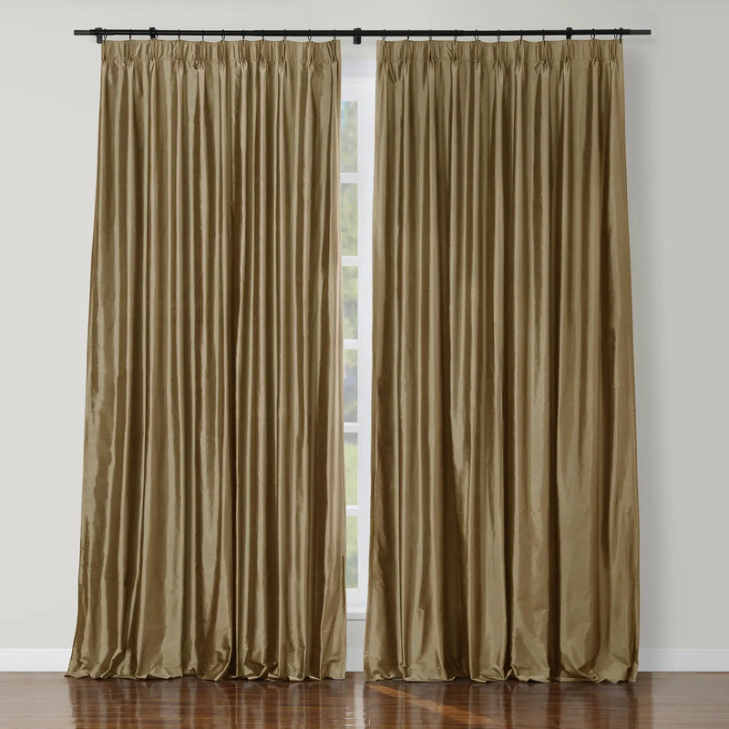 Selman Dupioni Silk Curtain Pleated TWOPAGES