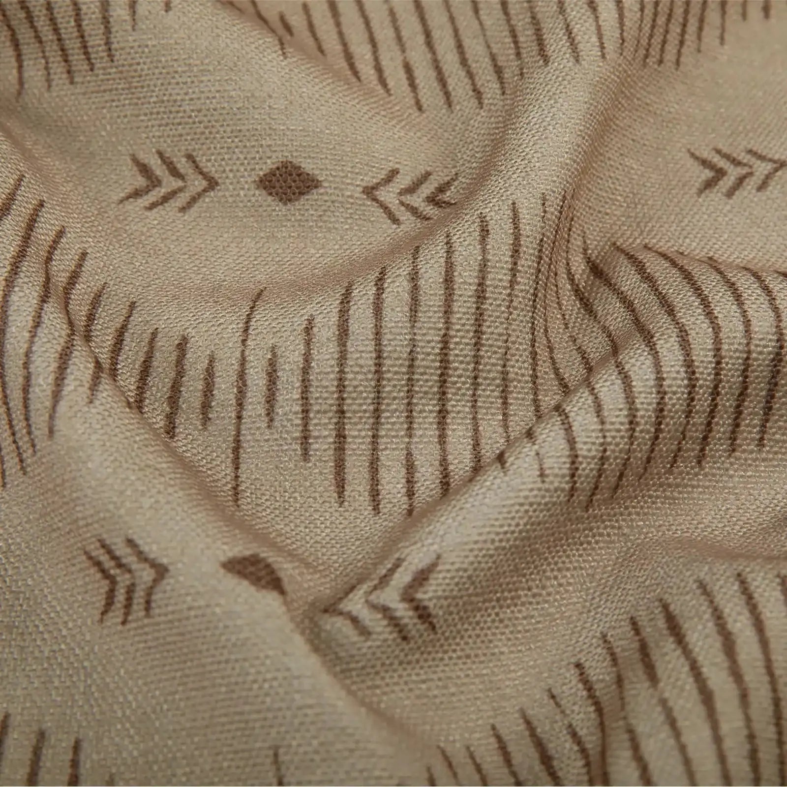 Kim Morrow Print Cotton Curtain Pleated- -TWOPAGES