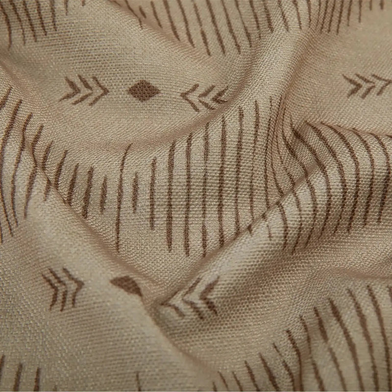 Kim Morrow Print Cotton Curtain Pleated- -TWOPAGES