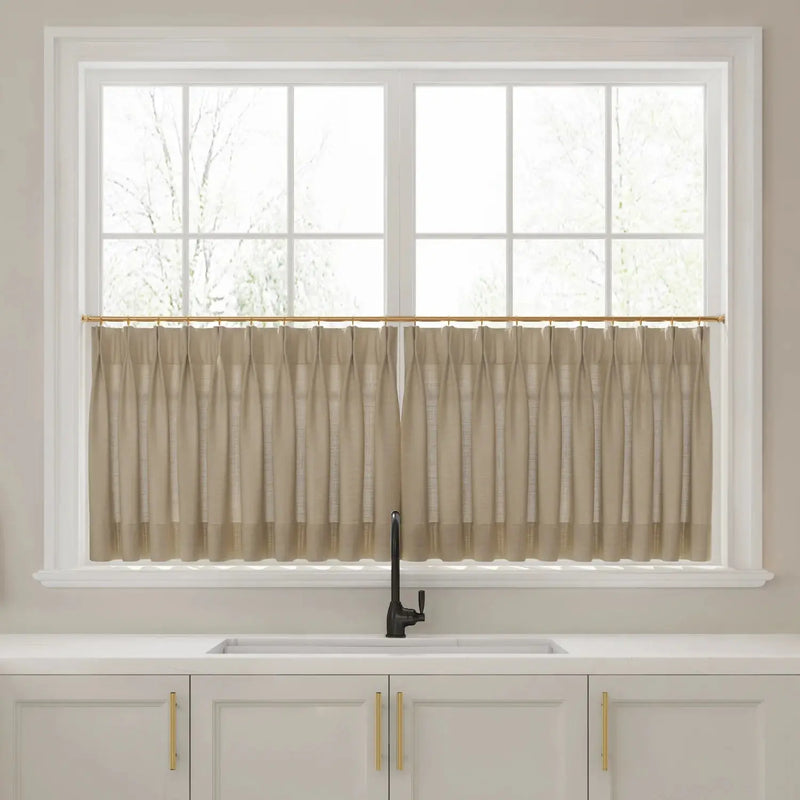 Liz Linen Pleated Cafe Curtains?-TWOPAGES