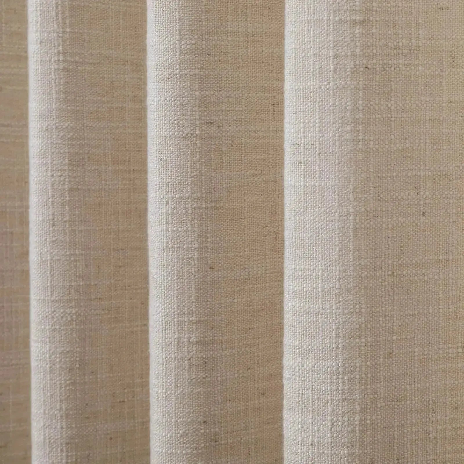 Liz Linen Pleated Cafe Curtains -TWOPAGES