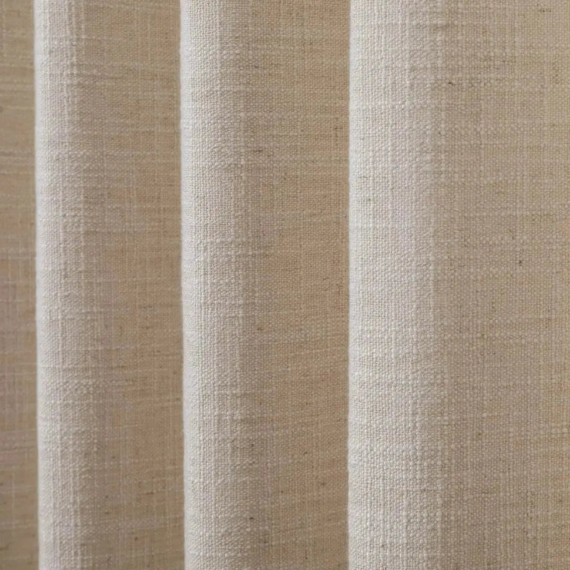 Liz Linen Pleated Cafe Curtains -TWOPAGES