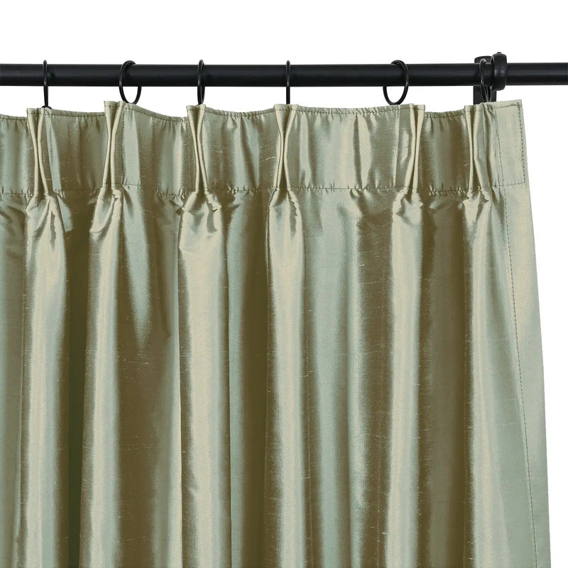 Selman Dupioni Silk Curtain Pleated?-TWOPAGES