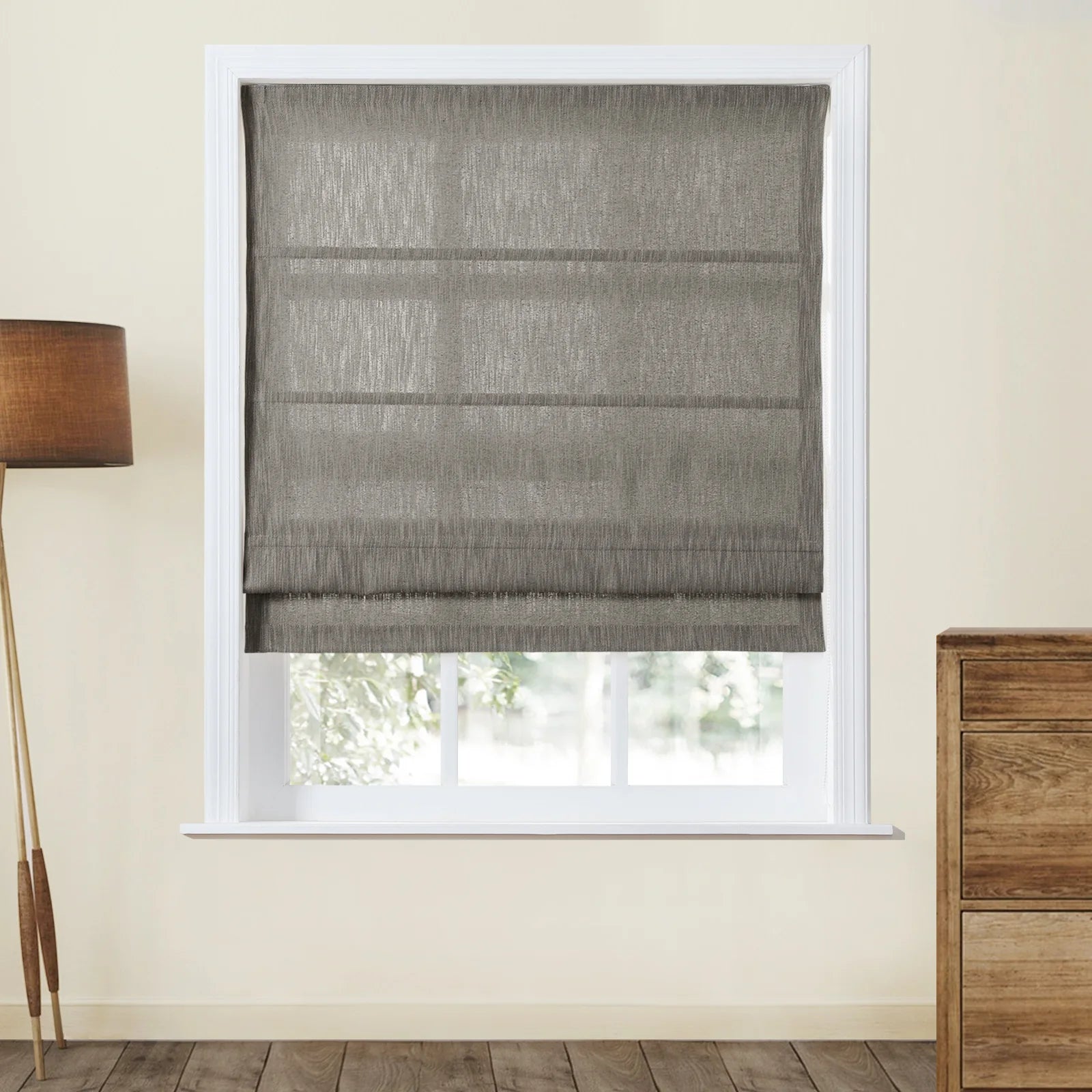 Cloe Cotton Blend Roman Blind Cord Lift