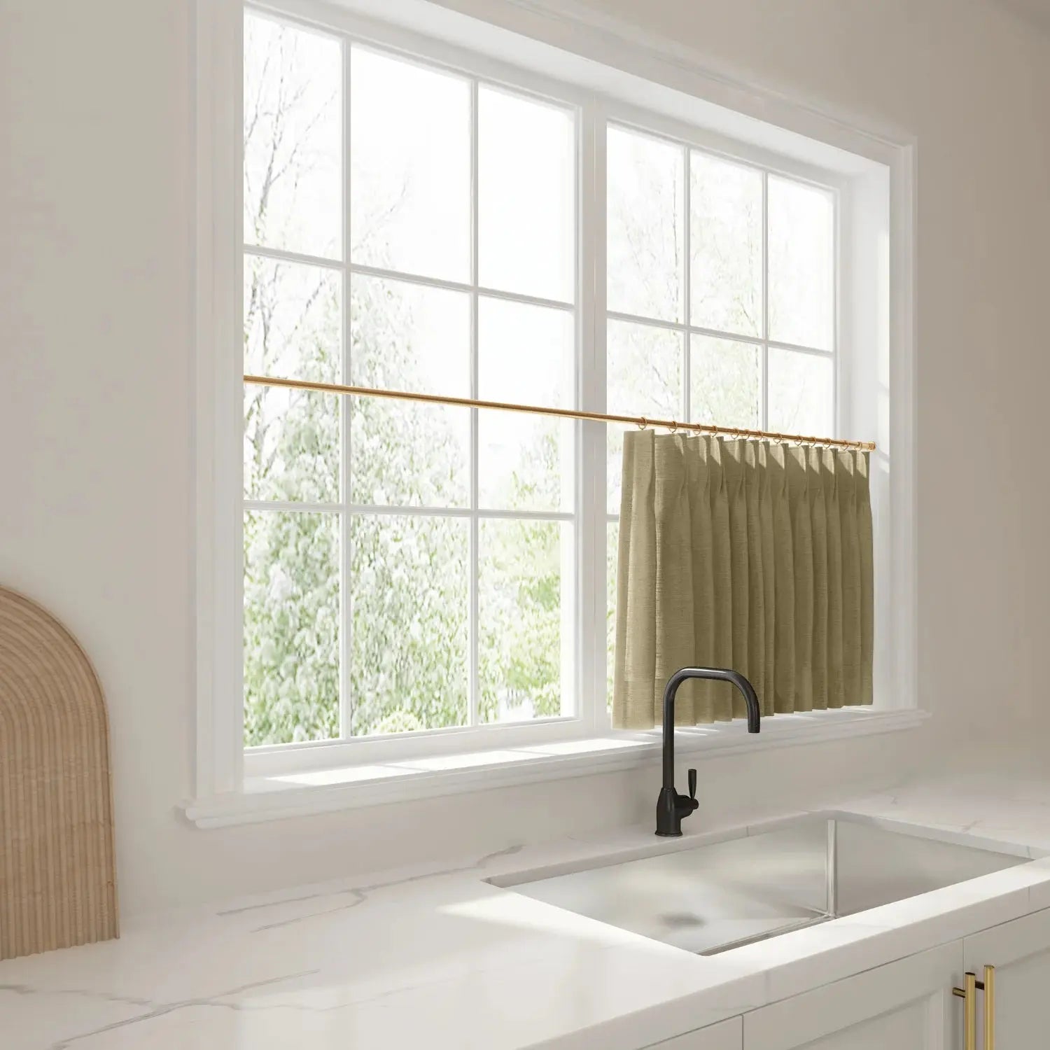Liz Linen Pleated Cafe Curtains?-TWOPAGES