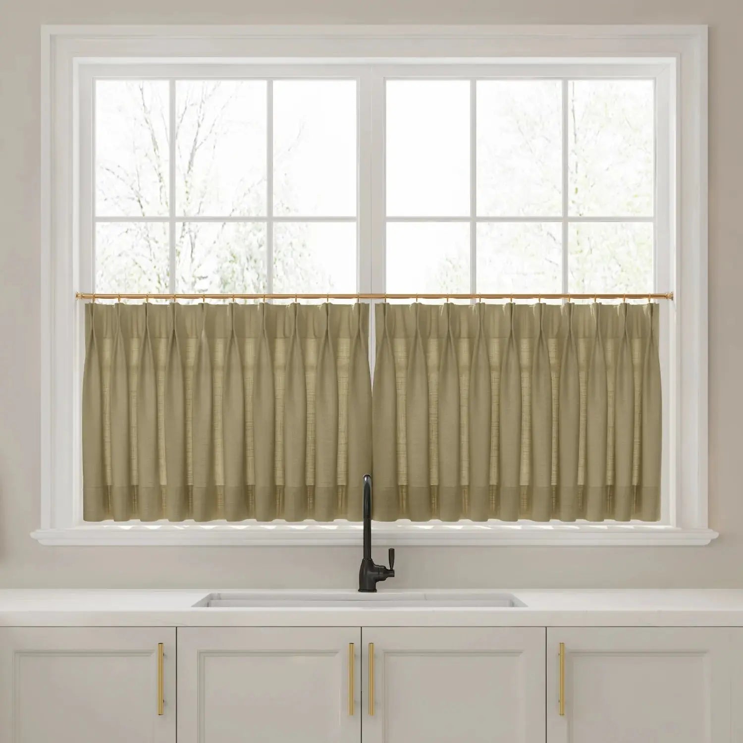 Liz Linen Pleated Cafe Curtains?-TWOPAGES