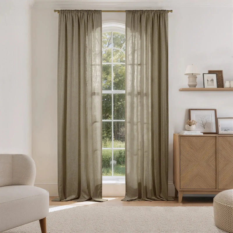 Liz Linen Drape Soft Top- -TWOPAGES