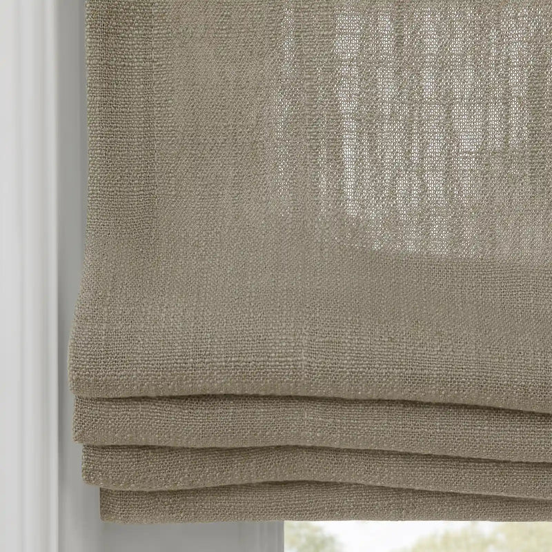 Liz Linen Flat Roman Blind Cord Lift