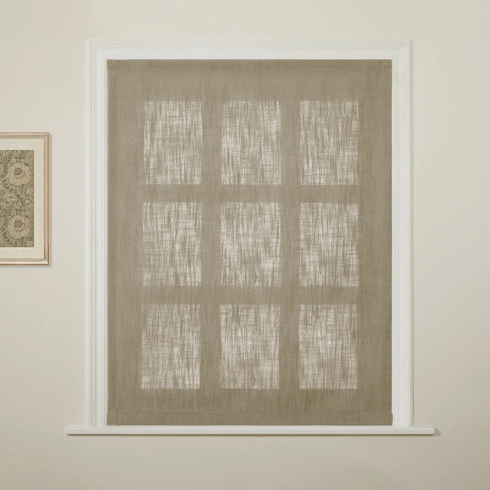 Liz Linen Flat Roman Blind Cord Lift