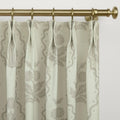 Leah Berin Garden Botanical Cotton Print Drapery Pleated- -TWOPAGES