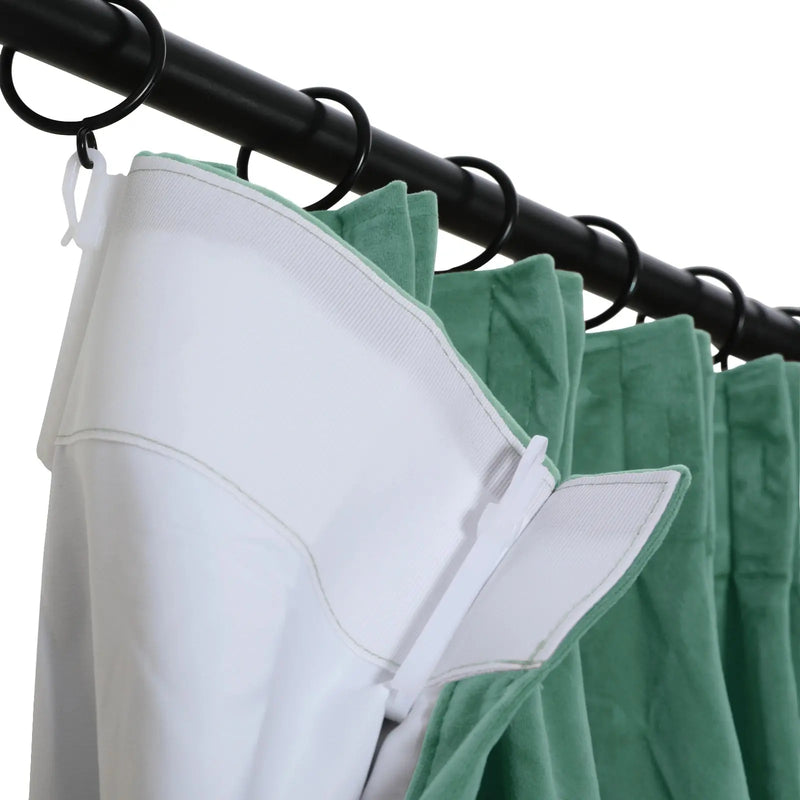 Birkin Velvet Curtain Pleated -TWOPAGES