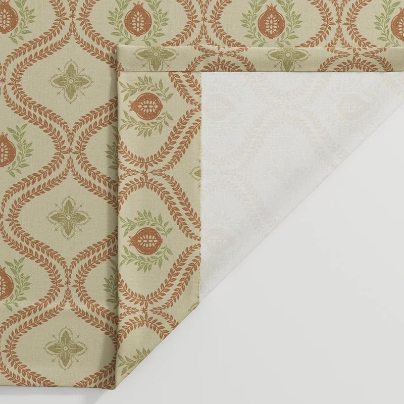 Sabrina Ramkhelawan Canyon Grove Cotton Print Drapery Pleated-?-TWOPAGES CURTAINS