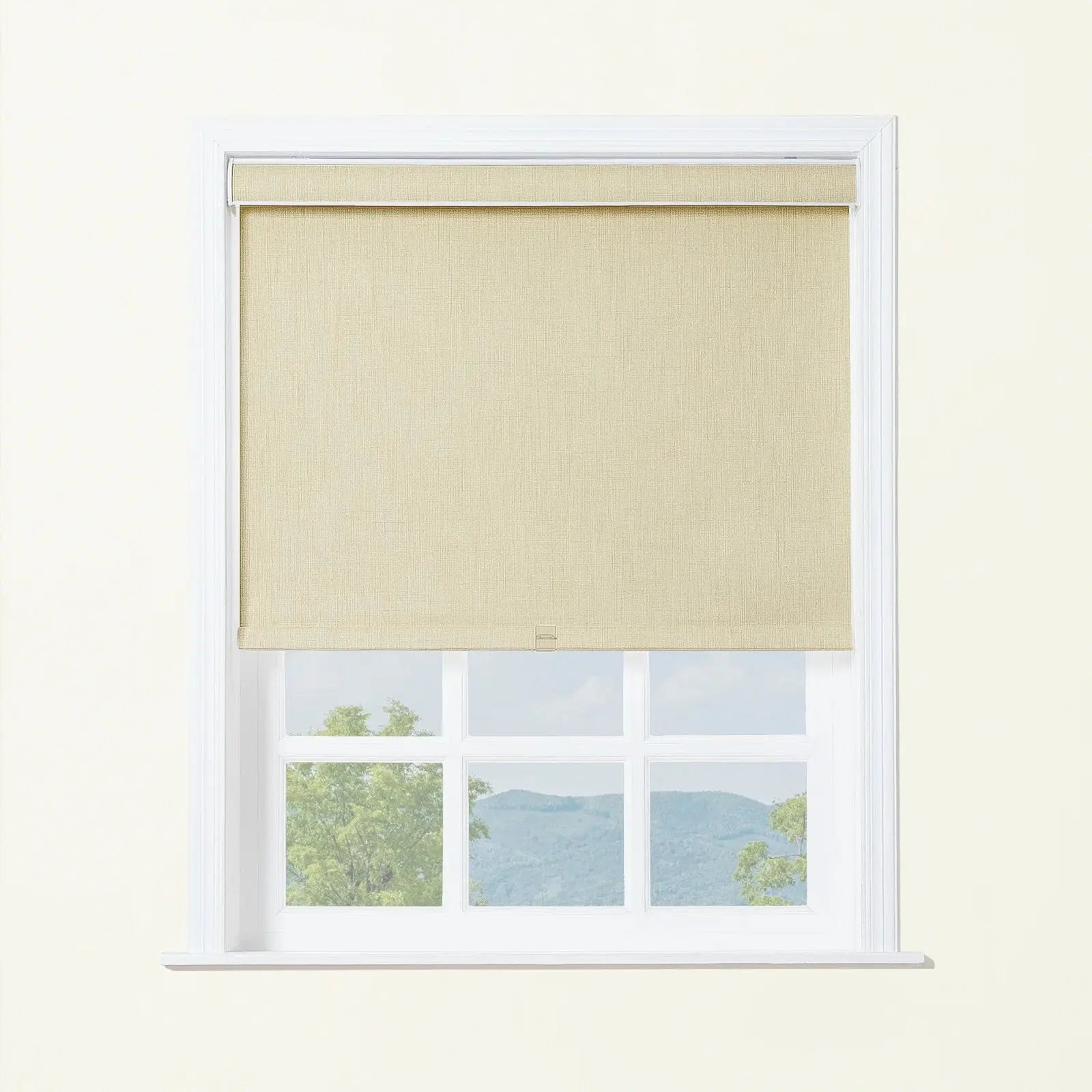 Alvin Linen Blend Cordless Roller Blinds-?-TWOPAGES