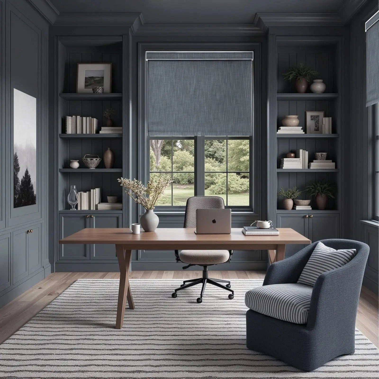 Alvin Linen Blend Cordless Roller Blinds-?-TWOPAGES
