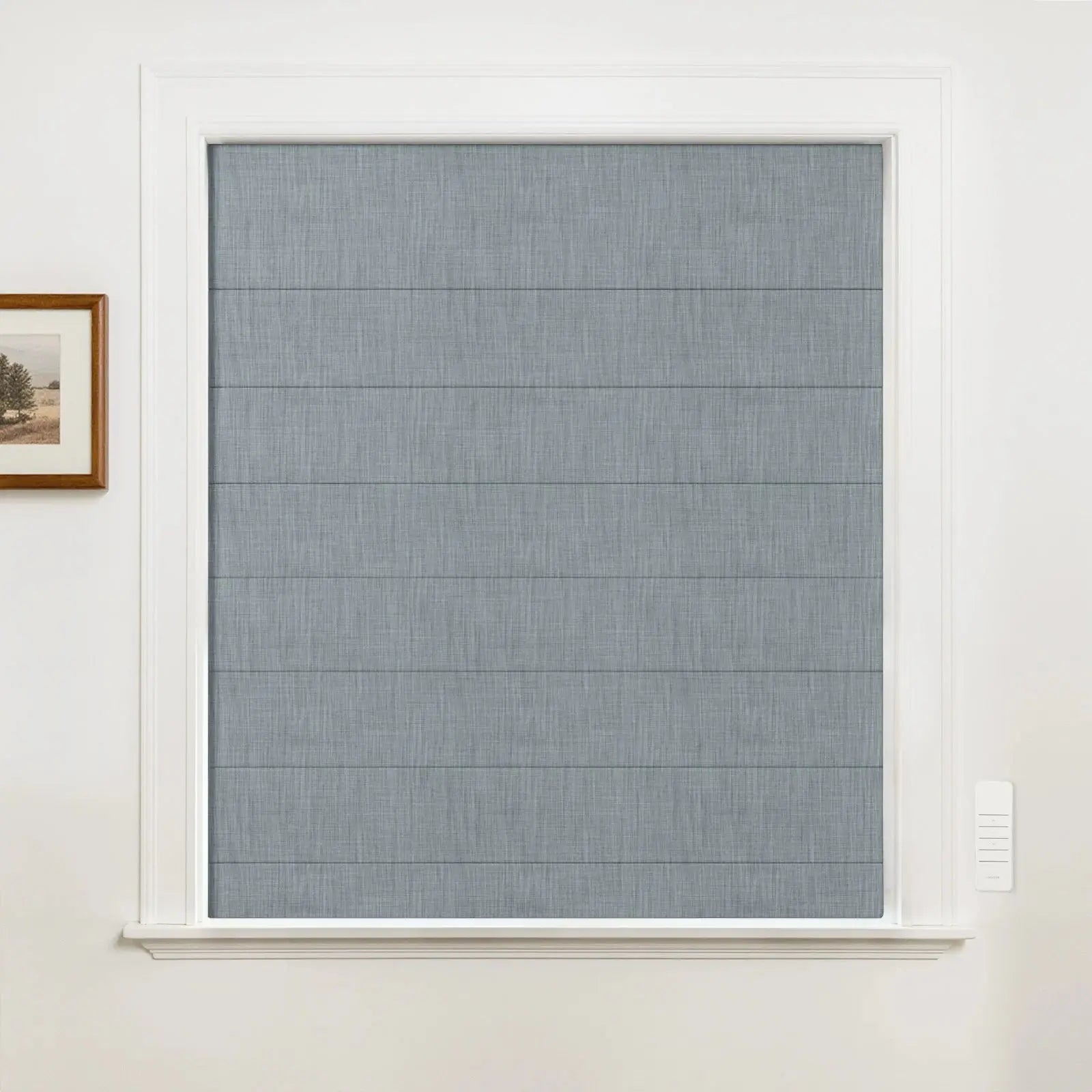 Alvin Motorized Linen Blackout Roman Blind?-TWOPAGES