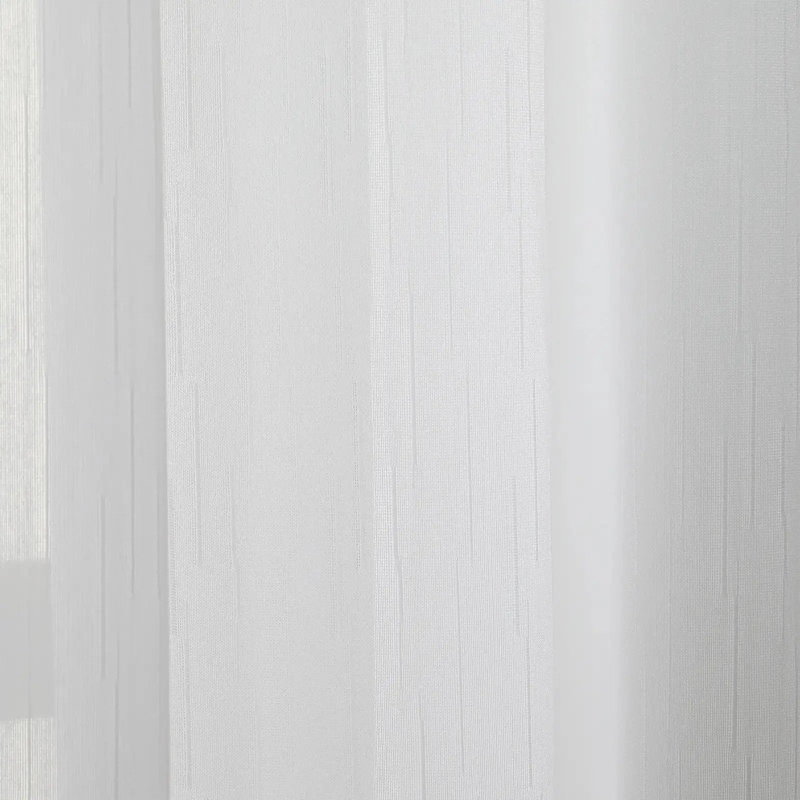 Florida Embossed White Semi Sheer Curtain Pleated?-TWOPAGES