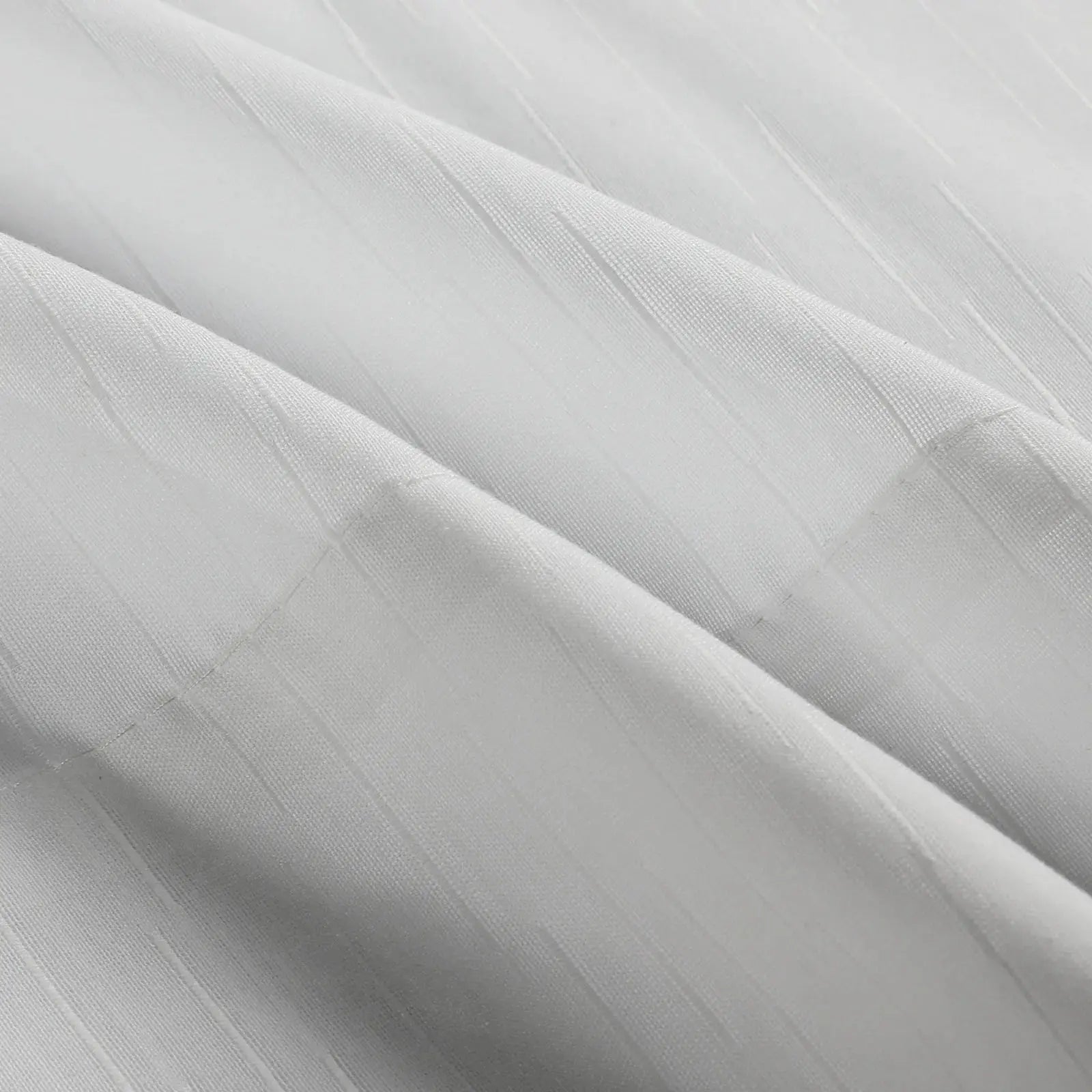 Florida Embossed White Semi Sheer Curtain Pleated?-TWOPAGES
