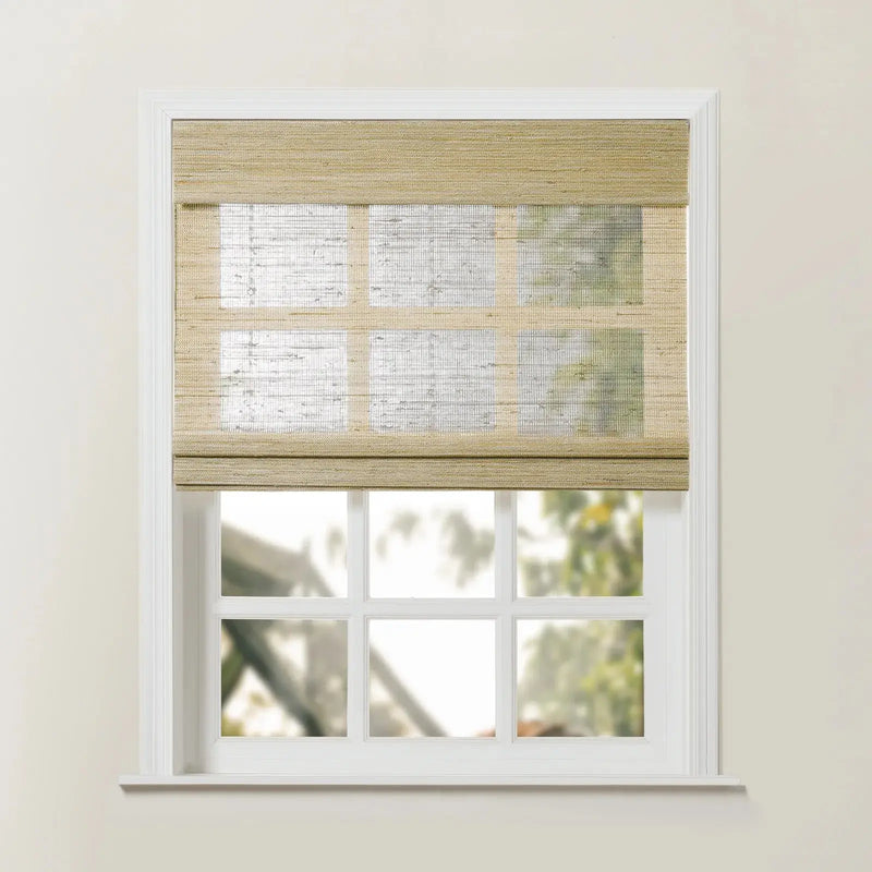 Rae Natural Ramie Jute Woven Wood Blinds - Series D-?-TWOPAGES CURTAINS