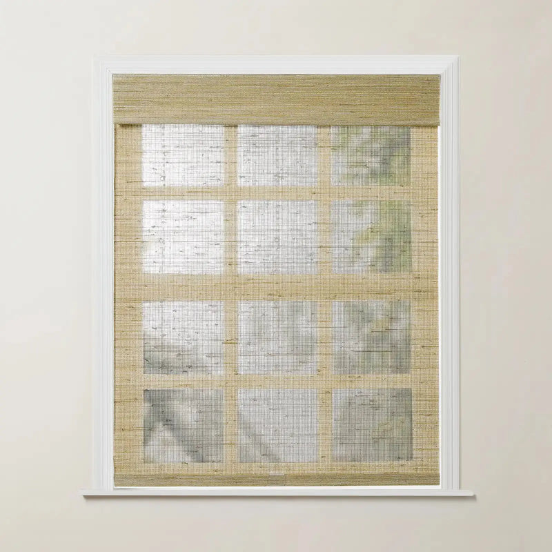 Rae Natural Ramie Jute Woven Wood Blinds - Series D-?-TWOPAGES CURTAINS