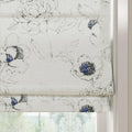 Holly Botanical Boho No-Drill Flat Fold Roman Blind Cordless