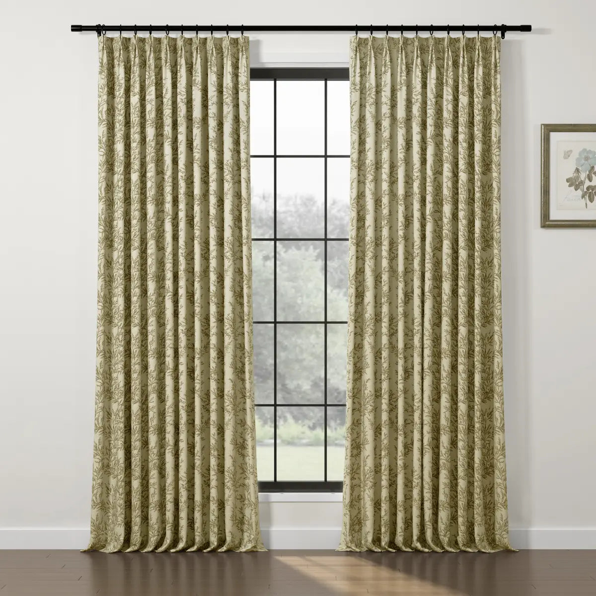 Sara Le Print Linen Drapery Pleated TWOPAGES