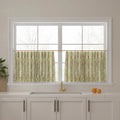 Sara Le Print Linen Pleated Cafe Curtains?-TWOPAGES
