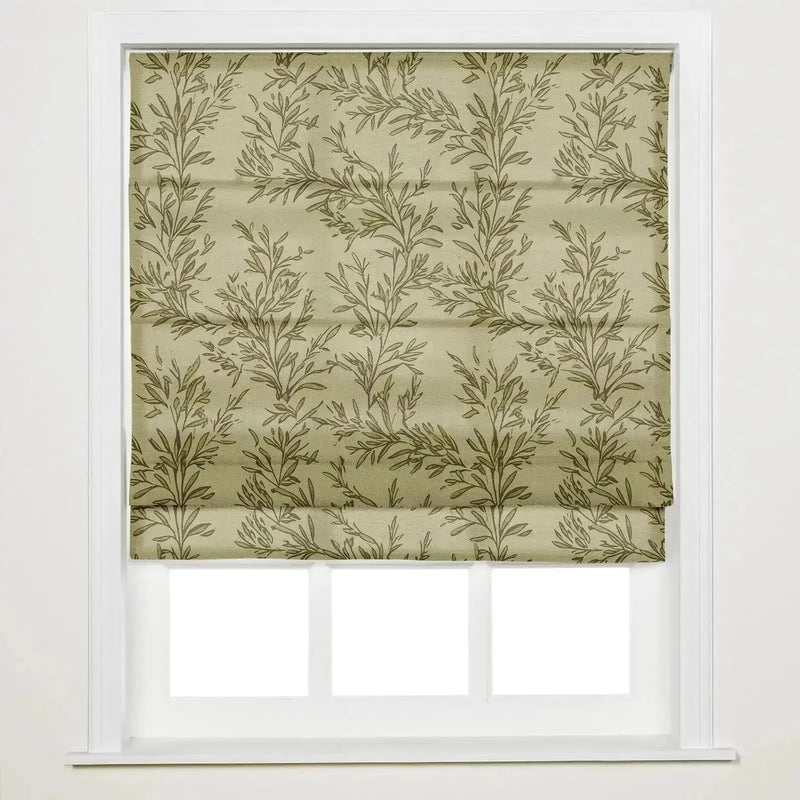 Sara Le Printed Roman Shade Cordless -TWOPAGES